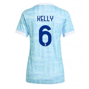 Juventus Lloyd Kelly #6 Segunda Equipación Mujer 2025-26 Manga Corta